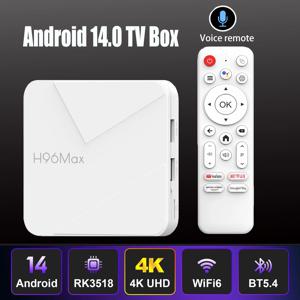 H96 Max 안드로이드 14 TV 박스 RK3518 2.4G 5G Wifi6 BT 3D HD