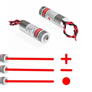 650nm 5mW 레드 포인트/라인/크로스 레이저 모듈 헤드 유리 렌즈 초점 조절 가능 산업용 등급