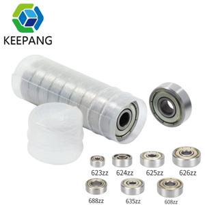 20/10pcs 623zz 624zz 625zz 626zz 635zz 608zz 688zz 볼 베어링 크롬 스틸 볼 베어링 3D 프린터 부품 도르래 휠