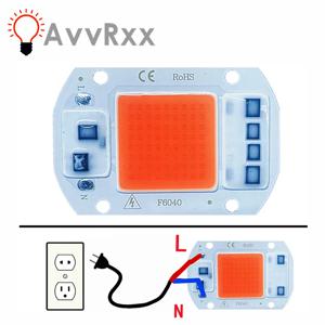 AvvRxx COB Led 성장 조명 램프 칩, 전체 스펙트럼 20W 30W 50W 380-780nm 실내 식물 묘목 꽃 Fitolampy