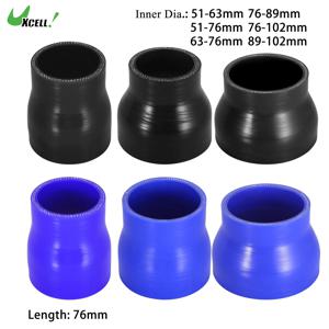 UXCELL 51-63mm 51-76mm 63-76mm 76-89mm ID 스트레이트 실리콘 감속기 호스 실리콘 호스 커플러 인터쿨러 튜브 76mm 길이