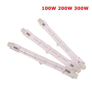 양단 선형 할로겐 램프, R7s 할로겐 전구 AC220-240V, 가정용 장식, 100W, 200W, 300W, 118mm