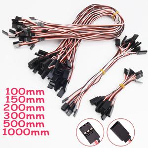 Rc 헬리콥터 Rc 드론에 대 한 10pcs 100mm/150mm/200mm/300mm/500mm RC 서보 연장 코드 케이블 와이어 리드 JR