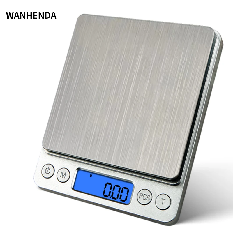 500g/0.01g 보석 휴대용 규모 3kg/0.1g 디지털 디스플레이 규모 베이킹 전자 규모 개인 테이블 규모 주방 음식 규모