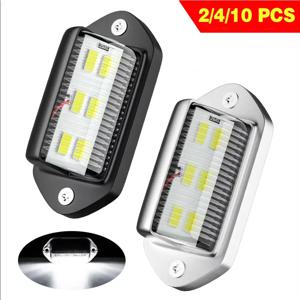 2개 6 LED 자동차 번호판등 SUV 트럭 트레일러 밴 태그 스텝 램프 백색 전구 자동차 제품 번호판등