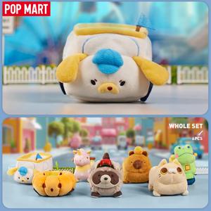 팝 마트 공 오리지널 시리즈 플러시 장난감 자동차 미스터리 박스 1PC/6PCS POPMART 블라인드 박스 귀여운 장난감