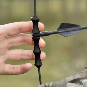 3 개/대 양궁 손가락 가드 Bowstring 손가락 보호기 탭 Recurve 활 실리콘 손가락 릴리스 손가락 보호기 기어 액세서리
