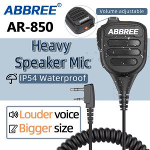 ABBREE AR-850 워키토키 핸드헬드 헤비 스피커, 조절 가능한 스피커 마이크, 어깨 마이크, BaoFeng UV-5R UV-13 프로 UV-16