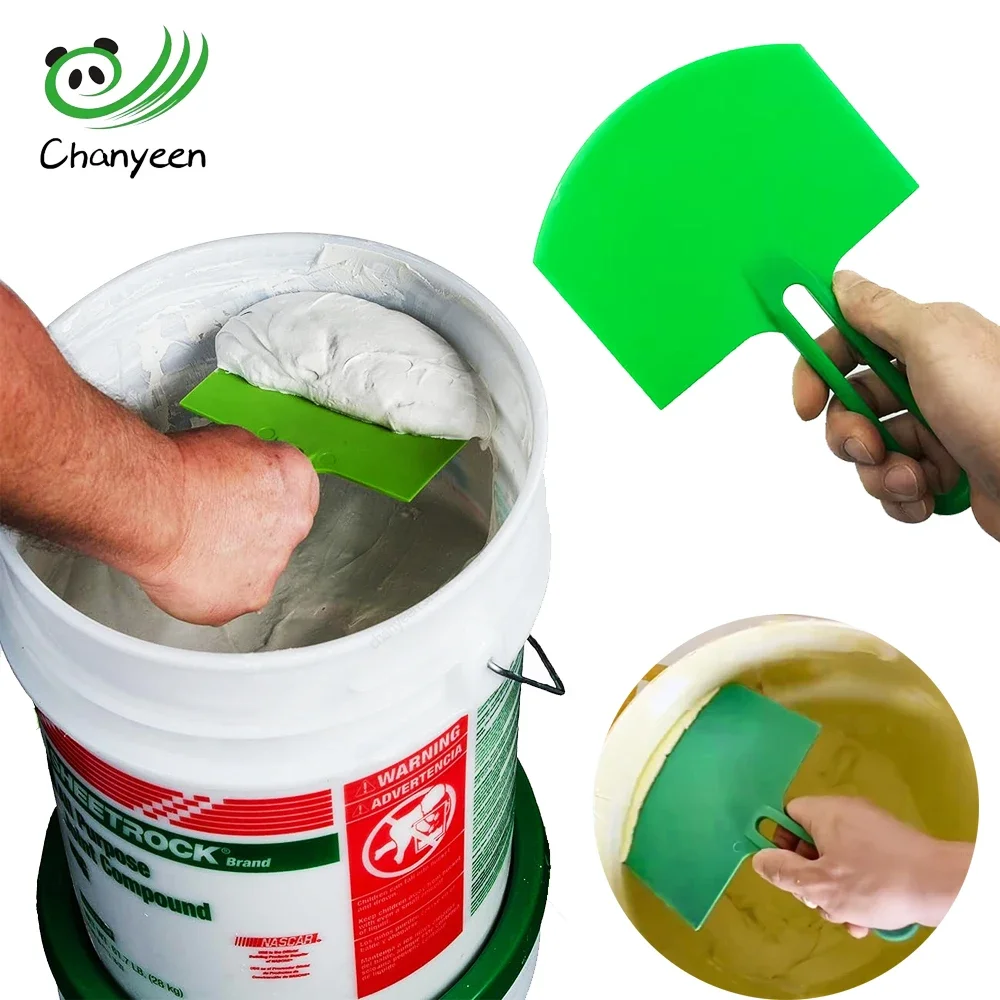 1Pc 곡선 버킷 특종 퍼티 나이프 스크레이퍼 스패클 페인트 마른 벽에서 나온 마무리 석고 긁기 데칼 패치 건설 도구