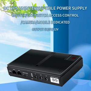 1PC 10400mAh 휴대용 UPS 5-12V 무정전 전원 공급 장치 배터리 백업 전원 WiFi 용 다중 지능형 보호