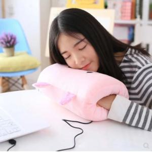 쿠션 베개 낮잠 약한 영웅 레벨 1 팔 베개 무전원 수면 베개 손난로 귀여운 어린이 선물 수호 여행