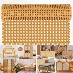 플라스틱 등나무 웨빙 롤, 손으로 짠 합성 폴리 등나무, 가짜 지팡이 메쉬-오픈 직조, DIY 홈 장식 프로젝트용
