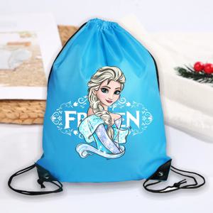 애니메이션 겨울왕국 드로스트링 백 방수 체육관 가방 번들 포켓 만화 엘사 피규어 새로운 피트니스 스포츠 백팩 소년 소녀 선물