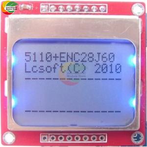 Nokia 5110 LCD 빨간색 화면 LCM 모듈 빨간색 PCB 솔더리스 모듈 스마트 전자 LCD 모듈 Arduino 디스플레이 모듈 Nokia 5110