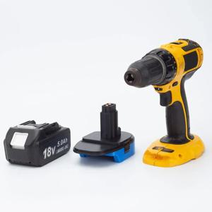 Makita 18V 리튬 이온 배터리 용 배터리 어댑터 BL1830 BL1860 Dewalt Ni-Cd Ni-Mh 배터리 드릴 도구 용으로 변환 (배터리 없음)