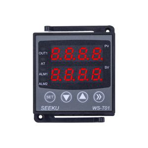 RS485 MODBUS 6 경보 패턴 컨트롤러 T01 PT100 K 유형 열 커플 4-20mA 0-10V 입력 220VAC/24VDC 디지털 pid 온도