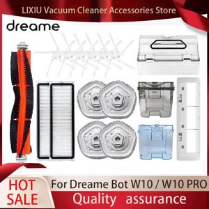 Dreame Bot W10 W10pro 진공 청소기 액세서리 메인 사이드 브러시 HEPA 필터 걸레 천 걸레 예비 부품
