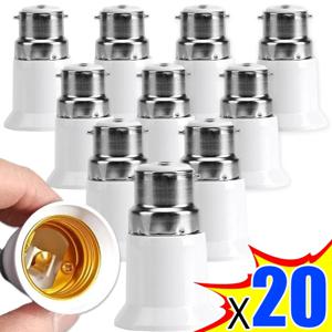 20/1PCS 램프 소켓 변환기 B22 ~ E27 어댑터 변환 전구 홀더 Led 램프 전구 Anti-burning Anti-aging 액세서리