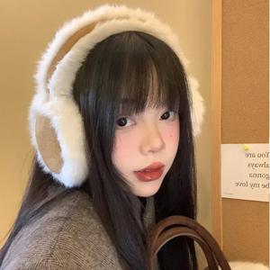 한국 스웨이드 따뜻한 귀마개 숙녀 야외 사이클링 두꺼운 차가운 귀마개 따뜻한 헤드폰 차가운 귀마개 겨울 액세서리