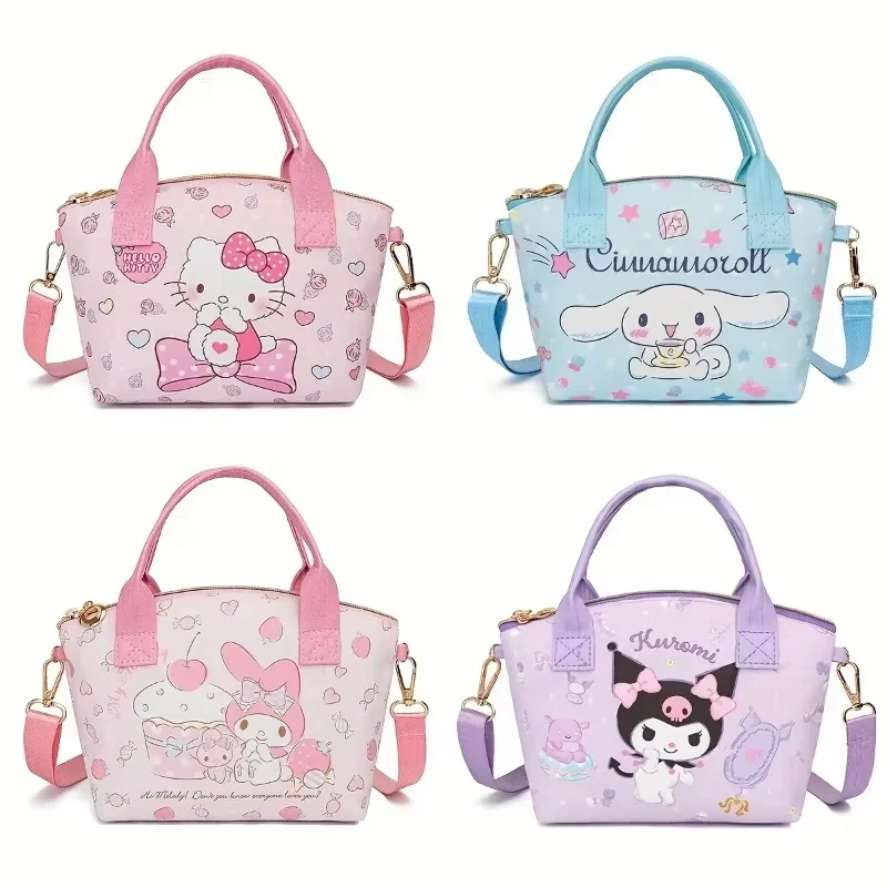 Miniso 경량 세련된 Sanrio 핸드백 귀여운 핸드백 대용량 여성 편리한 쇼핑백 Hellokitty Crossbody New