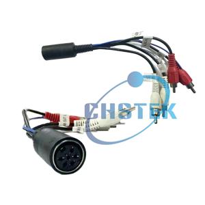 볼보 S60 S40 XC70 V70 V40 6핀 RCA 어댑터 1111
