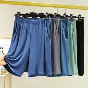 남성 여름 모달 루즈핏 잠옷 반바지 캐주얼 홈웨어 팬츠 5부 기장 얇은 모델 라지 사이즈 브리프 네이키드 슬립