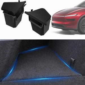 Tesla Model Y 2025 Juniper Launch 뒷 트렁크 주최자 박스 주최자 매트 인테리어 TPE 액세서리 용 트렁크 사이드 보관함