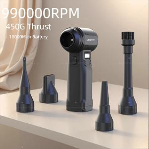 990000RPM 강력 팬 고출력 에어 블로워 9단 속도 조절 브러시리스 휴대용 터보 제트 팬 고속 터보 제트 블로워