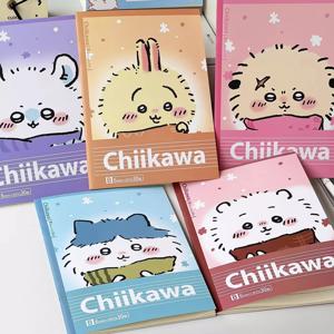 학생용 새로운 Chiikawa B5 노트 편지지 하치와레 우사기 가로줄 두꺼운 노트 일기 학교 사무용품