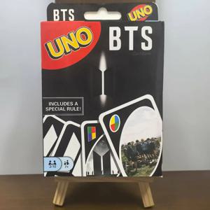 마텔 게임스 우노 BTS 게임 애니메이션 캐릭터 테마 수집가용 카드 112장 (캐릭터 선물 포함, 어린이용 장난감)