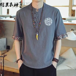 일본 사무라이 전통 스타일 기모노 캐주얼 셔츠 패션 새 재킷 남자 중국어 streetwear 느슨한 새 셔츠 의류상의