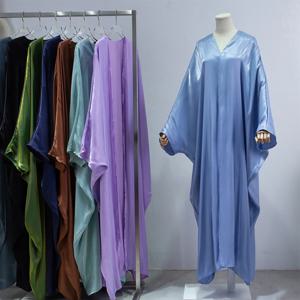 이슬람 아웃 Abayas 스모킹 슬리브 kaftans 원피스기도 여성 Jilbabs 카디건 코트 이슬람 의류 두바이 사우디 가운 터키어