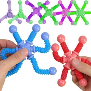1pcs Fidget Spinner 장난감 어린이 팝 튜브 감각 장난감 흡입 컵 게임 플라스틱 변형 스트레스 릴리프 어린이 성인 선물