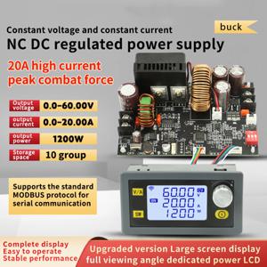 스텝 다운 안정화 전원 공급 장치 정전압 전류 벅 컨버터 모듈, XY6020L 수치 제어, DC 6-70V, 20A, 1200W