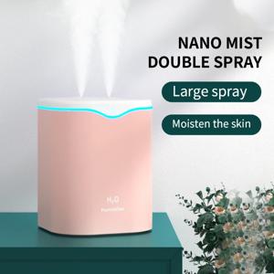 2000ml 대용량 듀얼 스프레이 가습기 Usb 홈 사일런트 워터 보충 스프레이 1개 2L 공기 청정기 워터 디퓨저 사무실