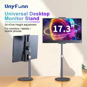 Cdisplay 휴대용 모니터 스탠드 조정 가능한 높이 데스크탑 모니터 브래킷 4.7-17.3 인치 전화 태블릿 모니터 지원 홀더