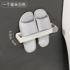 욕실 슬리퍼 선반 펀칭 없음 벽걸이 형 원피스 신발 랙 공간 절약 선반 욕실 교수형 욕실 슬리퍼 선반 N