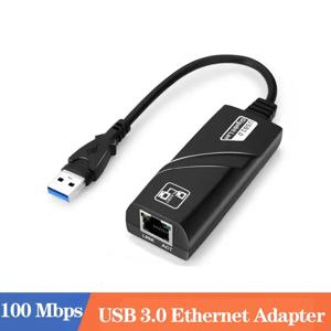유선 USB 3.0-Rj45 Lan 이더넷 어댑터 Xiaomi MiBox Windows10 네트워크 카드 용 100Mbps Usb3.0 기가비트 이더넷 네트워크 케이블