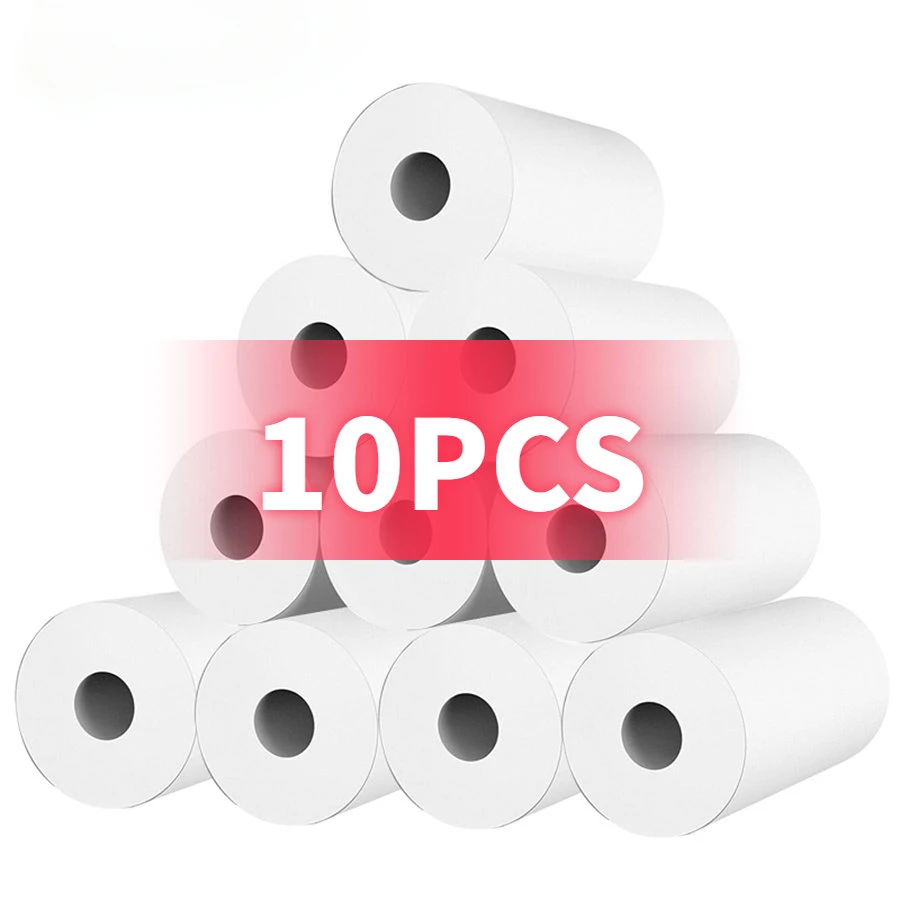 57*25mm 10 감열지 색상 흰색 어린이 카메라 인스턴트 프린터 및 어린이 카메라 인쇄 용지 교체 액세서리