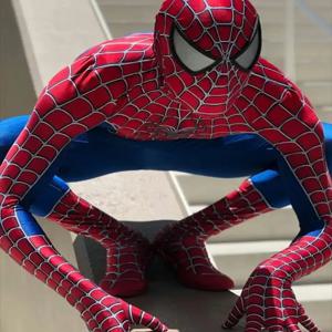 할로윈 남자 Raimi 거미 코스프레 의상 3D 인쇄 성인 Zentai Suit 스파이더 히어로 바디 슈트 파티 점프 슈트