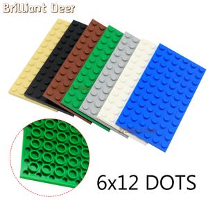 5개의 작은 곡물 블록 베이스 플레이트 - 6x12 구멍 블록 - 어린이 퍼즐 세트, 창의적인 DIY 조립 장난감 액세서리, 블록 벽 장난감