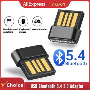 PC용 Bluetooth 5.4 무선 USB 어댑터, 무선 마우스, 키보드, Bluetooth 헤드셋, 오디오 송신기, Windows 8.1/10/11 호환. 노트북용 드라이버는 필요하지 않습니다.