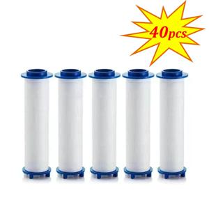10-40pcs 샤워 헤드 교체 PP 면 필터 물 정화 욕실 액세서리 범용 샤워 물 청소