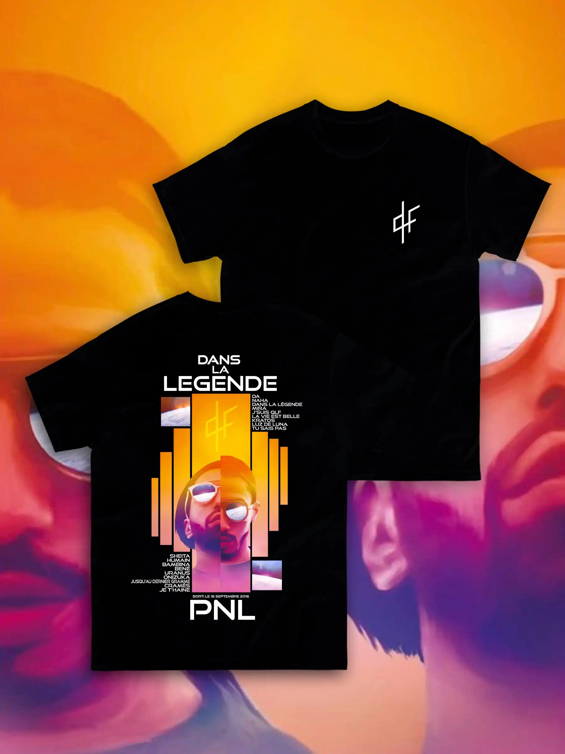 남성 Le Monde Chico TShirt PNL 앨범 프랑스 랩퍼 그래픽 프린트 티셔츠 남성 힙합 패션 반소매 티셔츠 streetwear
