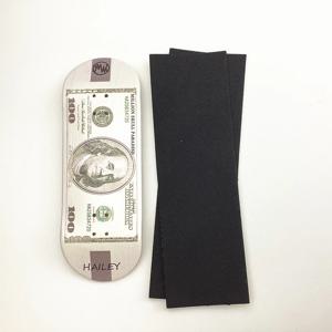 실제 마모 그래픽이 포함된 34mm 핑거보드 데크 전문 수제 캐나다 메이플 보드