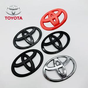 Toyota Corolla Camry RAV4 Yaris Vios Hilux Prius CHR 액세서리 용 분해 스티어링 휠 로고 자동차 엠블럼 스티커 무료