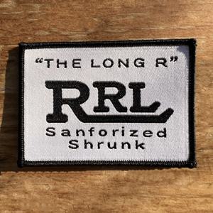 RRL 아메리칸 레트로 자수 패치 긴 직사각형 접착식 뒷면 4가지 스타일 패브릭 액세서리 배지 의류 스티칭