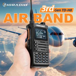 3세대 TIDRADIO TD H8 10W 무전기 AM 밴드 장거리 연결 전화 앱 무선 프로그래밍 듀얼 밴드 USB-C 햄 GMRS