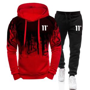 캐주얼 패션 고품질 남성 Tracksuit 조깅 남성 다목적 스웨터 스웨트 바지 컴포트 데일리 스포츠 간단한 후드 세트