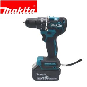 기존 Makita DDF487 무선 드라이버 드릴 브러시리스 전기 임팩트 스크루 드라이버 충전식 전동 공구 18V 배터리 포함